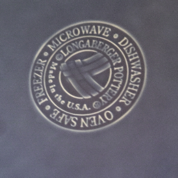 Longaberger Pink Pie Plate Woven Traditions Collectible 10″ Basket-Weave Desig - Picture 4 of 13